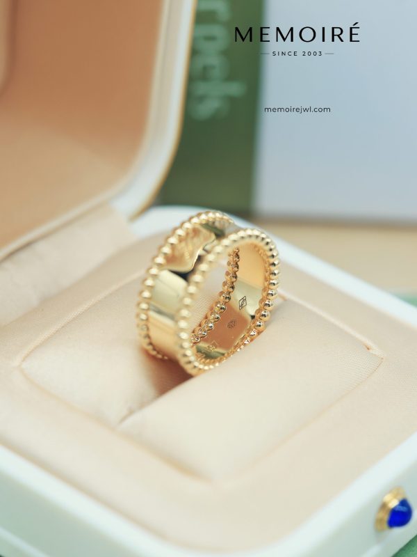 MEMOIRÉ 18K Yellow Gold Personalized Beaded Band Ring