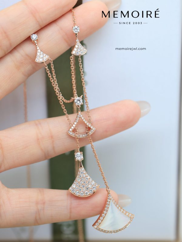 MEMOIRÉ 18K Rose Gold Fan-Shaped Jewelry Collection