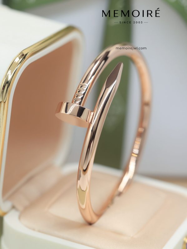 MEMOIRÉ 18K Rose Gold Nail Bangle