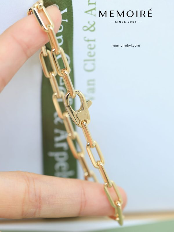 MEMOIRÉ 18K Yellow Gold Paperclip Chain Bracelet