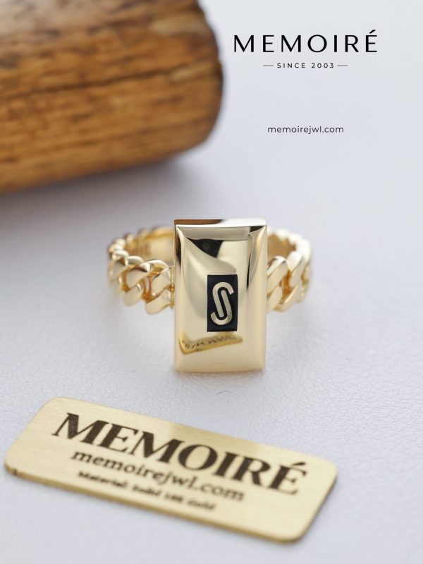MEMOIRÉ Orbit Screw Motif Pavé Diamond Band