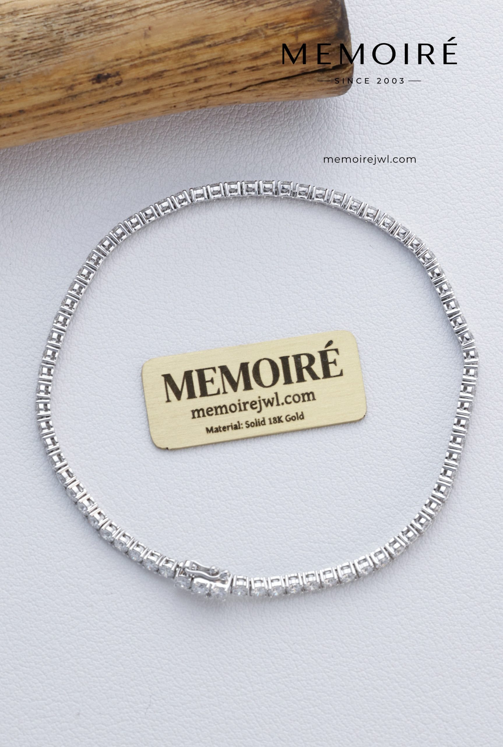 Memoire Classic Diamond Tennis Bracelet - Image 5