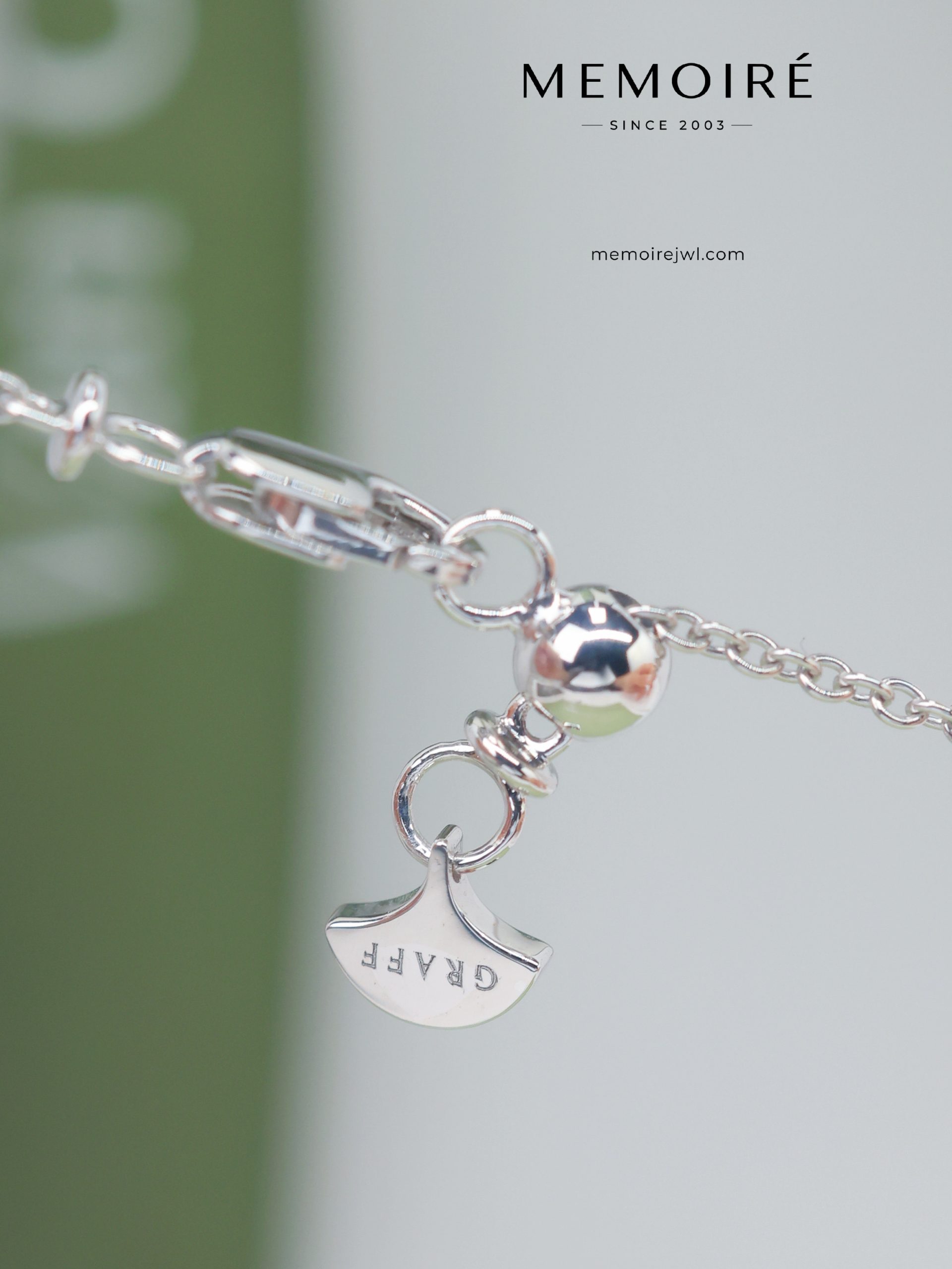 MEMOIRÉ White Gold Double Full-Pave Butterfly Bracelet - Image 5