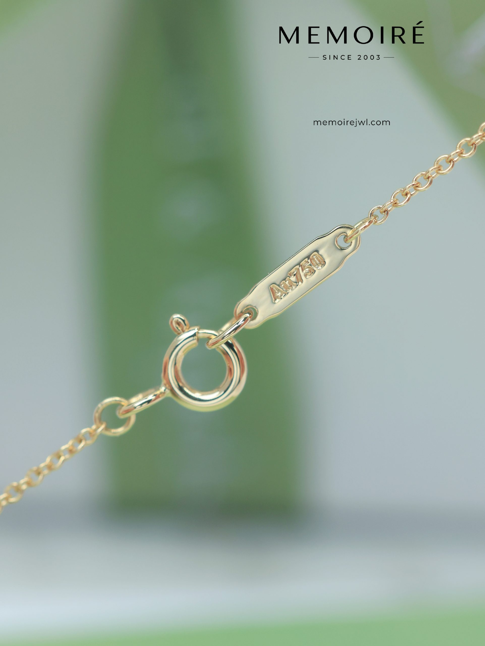MEMOIRÉ Yellow Gold Ruby Four-Stone Cross Necklace - Image 5