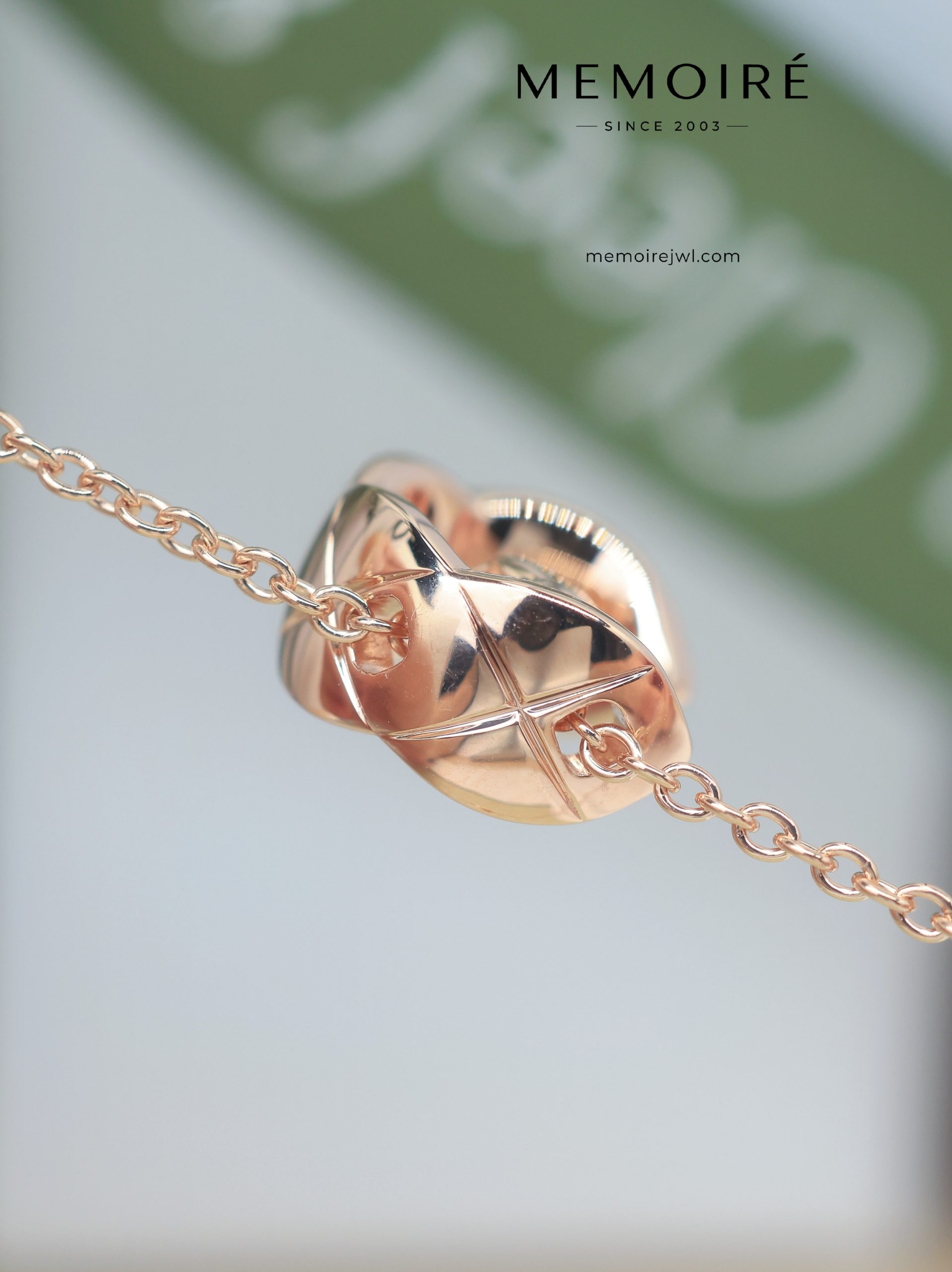 MEMOIRÉ Rose Gold "Sailor Moon" Diamond Necklace - Image 3