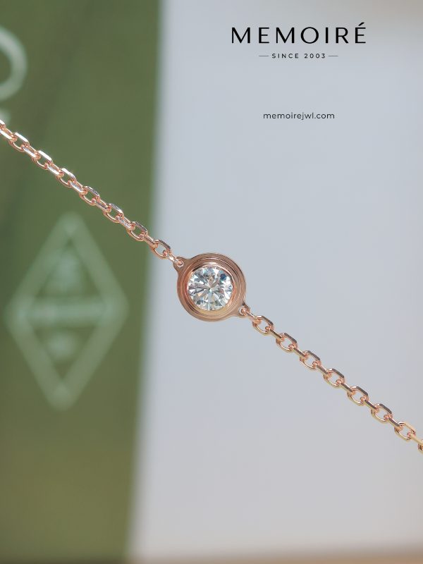 MÉMOIRÉ 18K Rose Gold Floating Diamond Bracelet