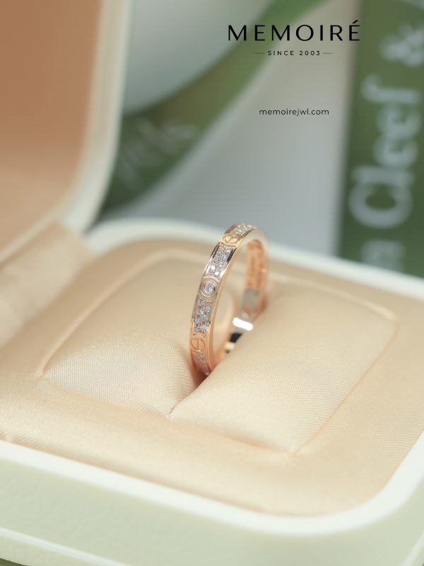 MÉMOIRÉ 18K Rose Gold Alternate Stone Screw Ring