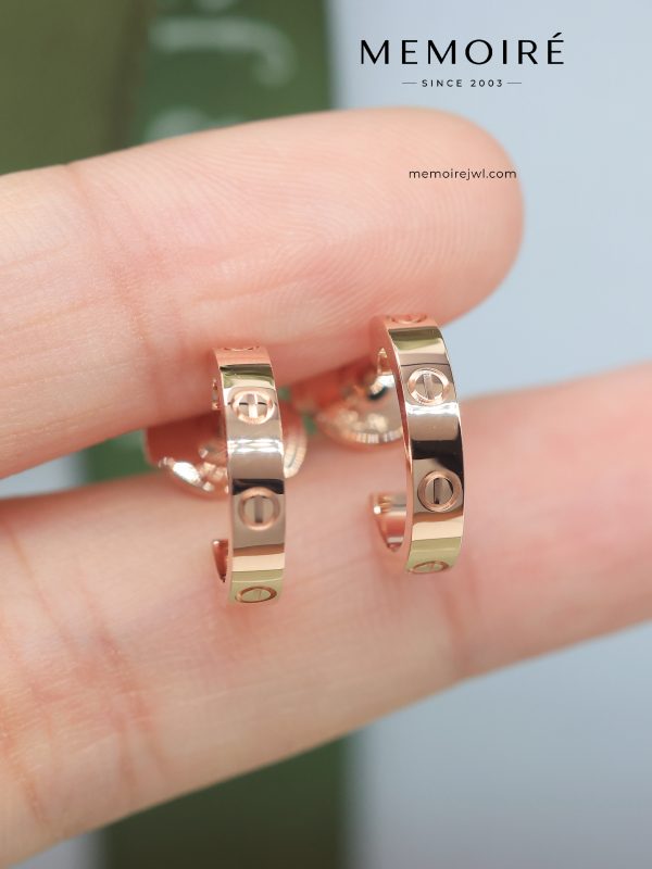 MÉMOIRÉ 18K Rose Gold Smooth Hoop Earrings