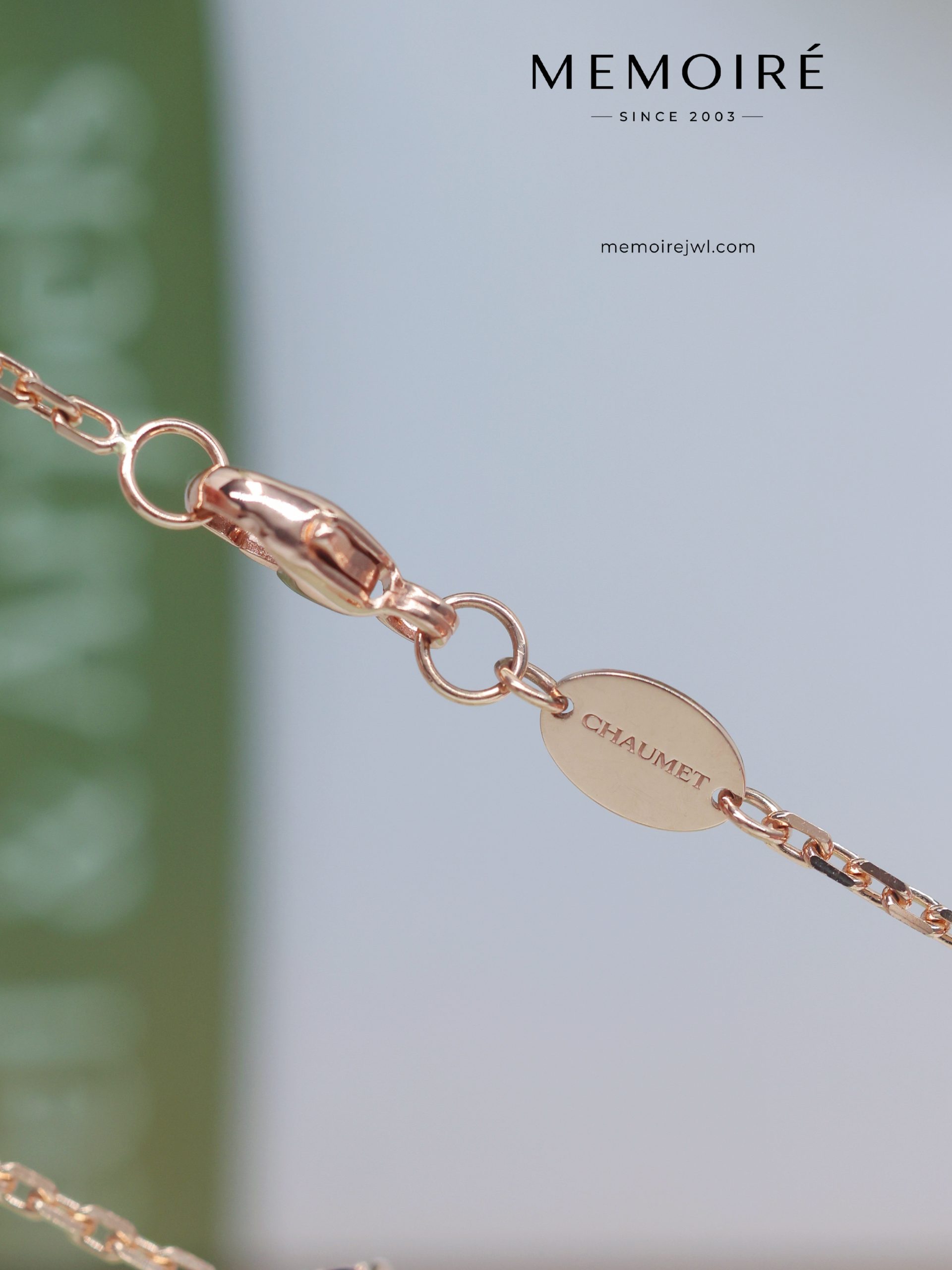 MEMOIRÉ Rose Gold Rainbow Gemstone Cross Necklace - Image 5