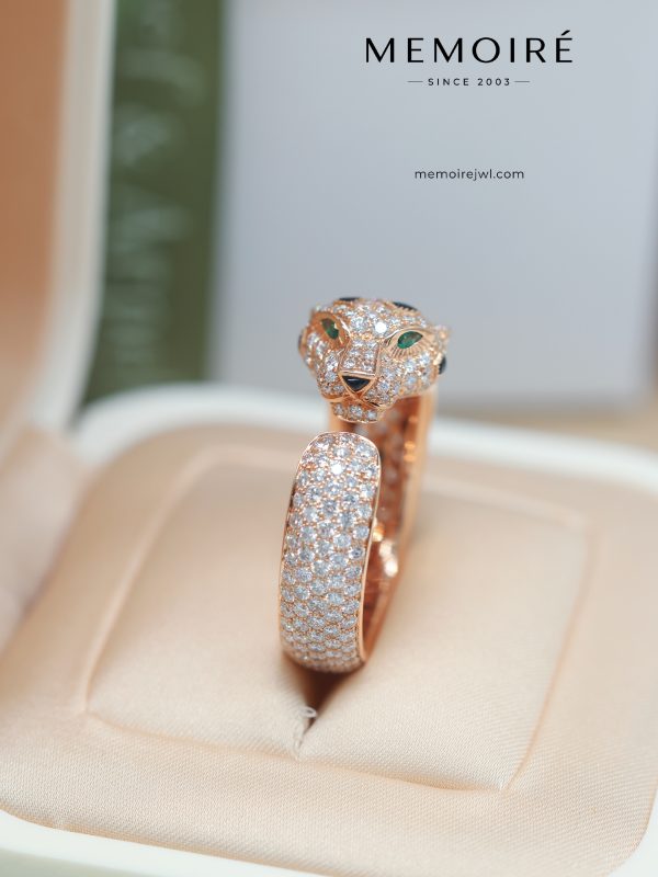 MÉMOIRÉ 18K Rose Gold Alternate Stone Screw Ring